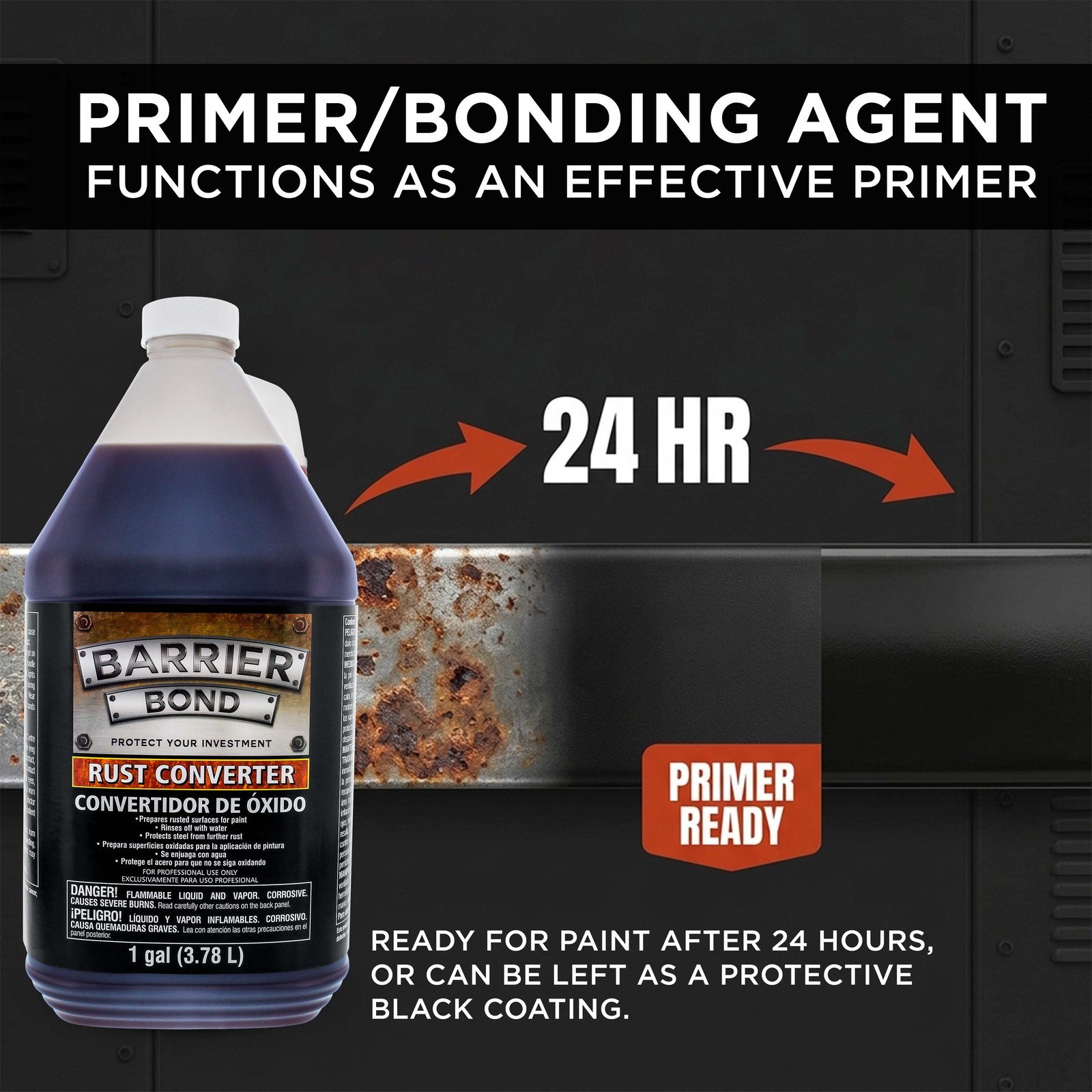 Barrier Bond – Rust Off – Rust-Converter Coating – 1 Gallon Container