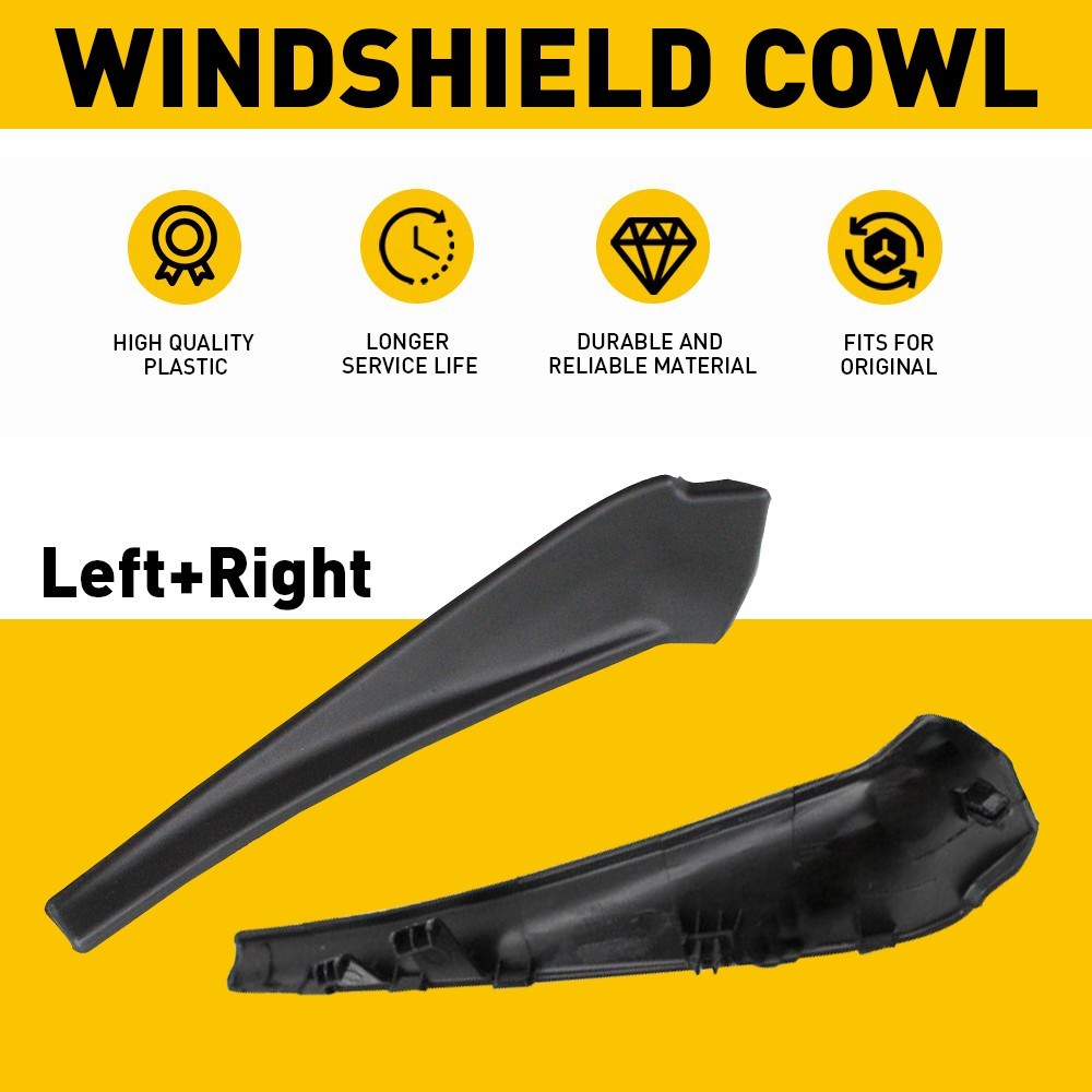 2-20 Front Windshield Wiper Cowl Trim Replacement For Nissan Rogue 2014-2020 L+R
