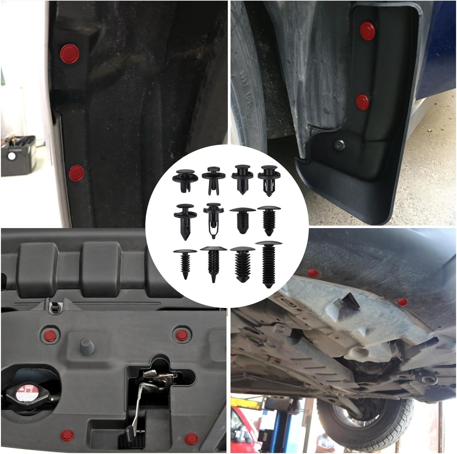 Universal Car Plastic Retainer Clips Set – 240pcs with Easy Install Remover Tool