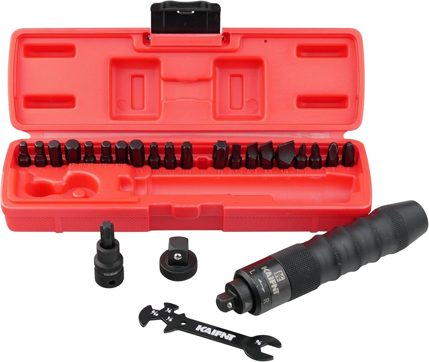 Heavy Duty Manual Impact Driver Set, 3/8-Inch 1/2-Inch, 25-Piece