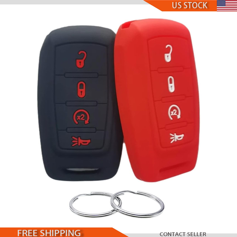 Silicone Rubber Key Fob Cover 2019 2020 2021 2022 2023 2024 2025 Ram 1500 2500