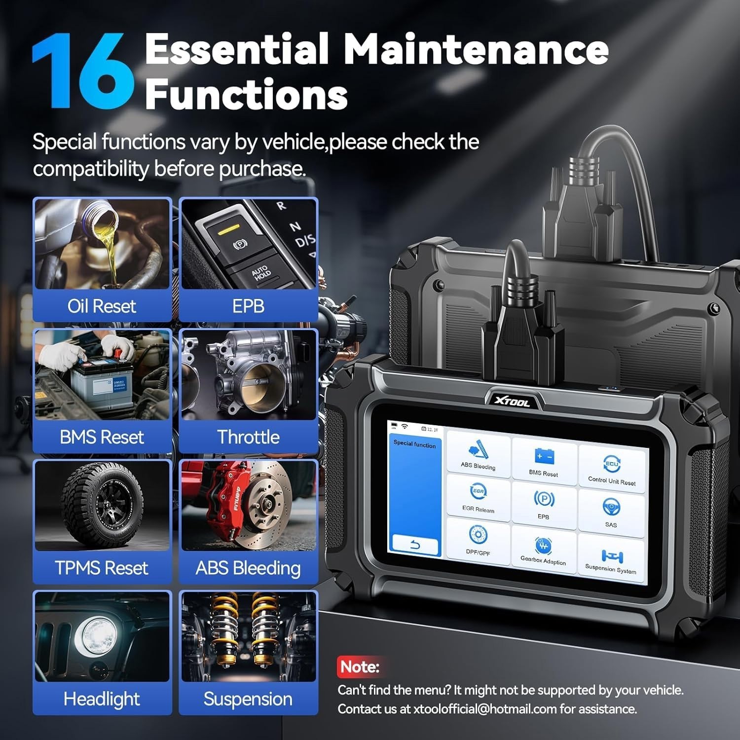 XTOOL D5S OBD2 Scanner Engine ABS SRS Transmission Car Diagnostic Tool FCA CANFD