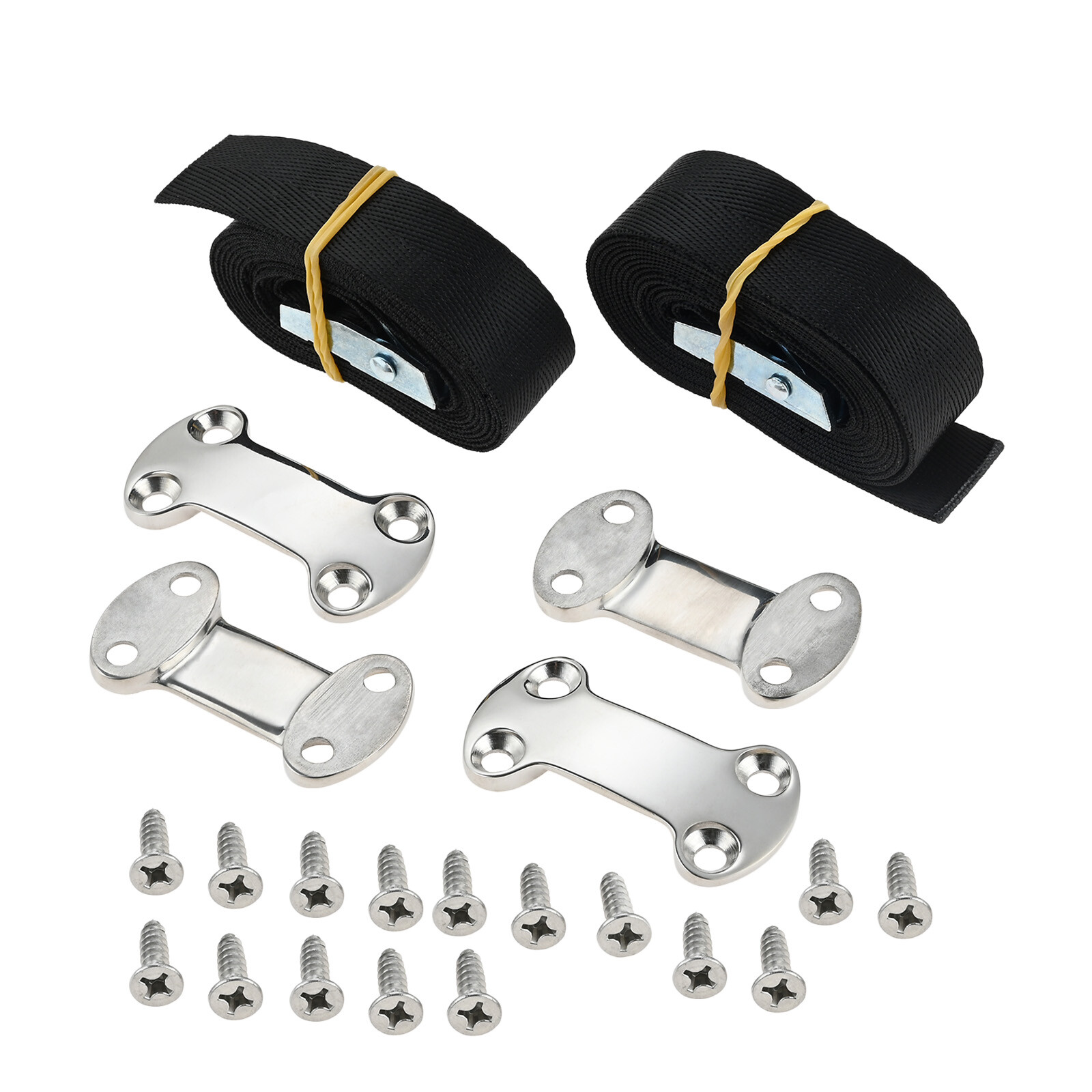 2Pcs 79In Nylon Straps With Cam Buckles for Boats/Decks/Truck Bed/Trailer