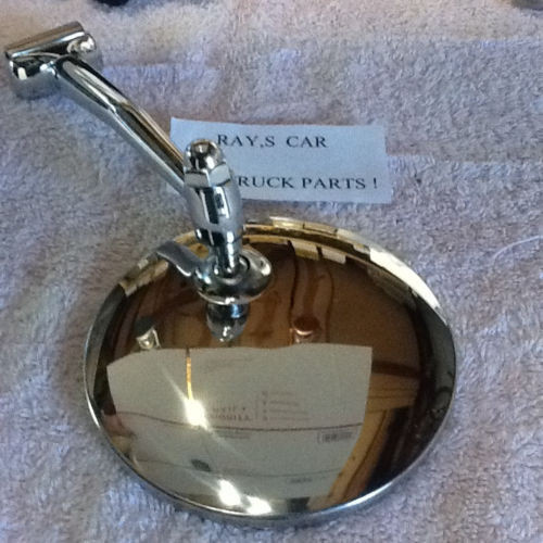 35 37 38 39 40 41 CHEVY . NEW SINGLE LONG ARM VINTAGE STYLE SIDE VIEW MIRROR .