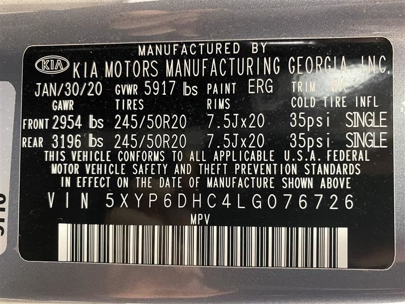 TELLURIDE 2020 Chassis ECM 2430801