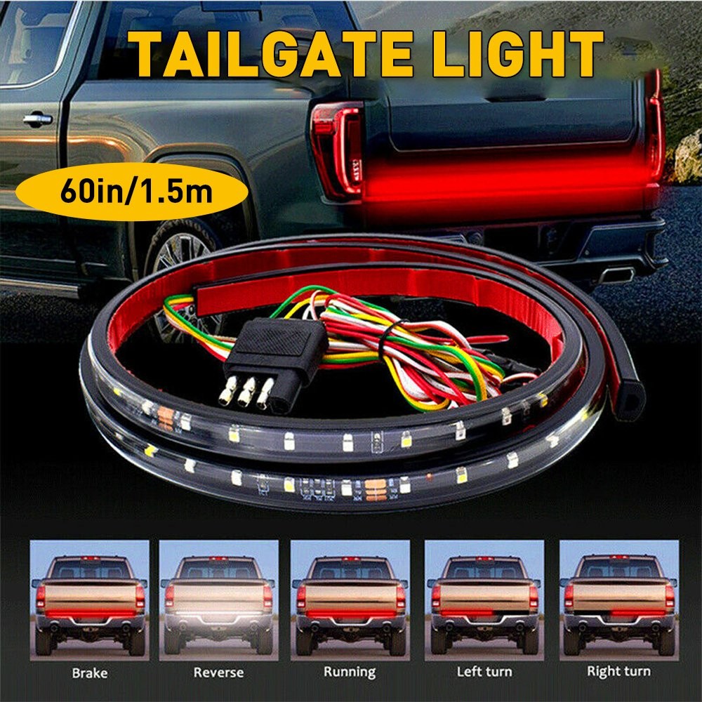 60″ LED STRIP TAILGATE LIGHT BAR REVERSE SIGNAL BRAKE FOR CHEVY FORD DODGE TRUCK