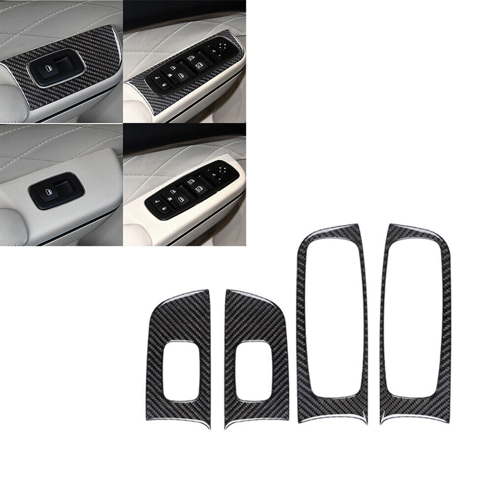 43Pcs For 2015-2022 Chrysler 300 Carbon Fiber Full Interior Kit Cover Trim