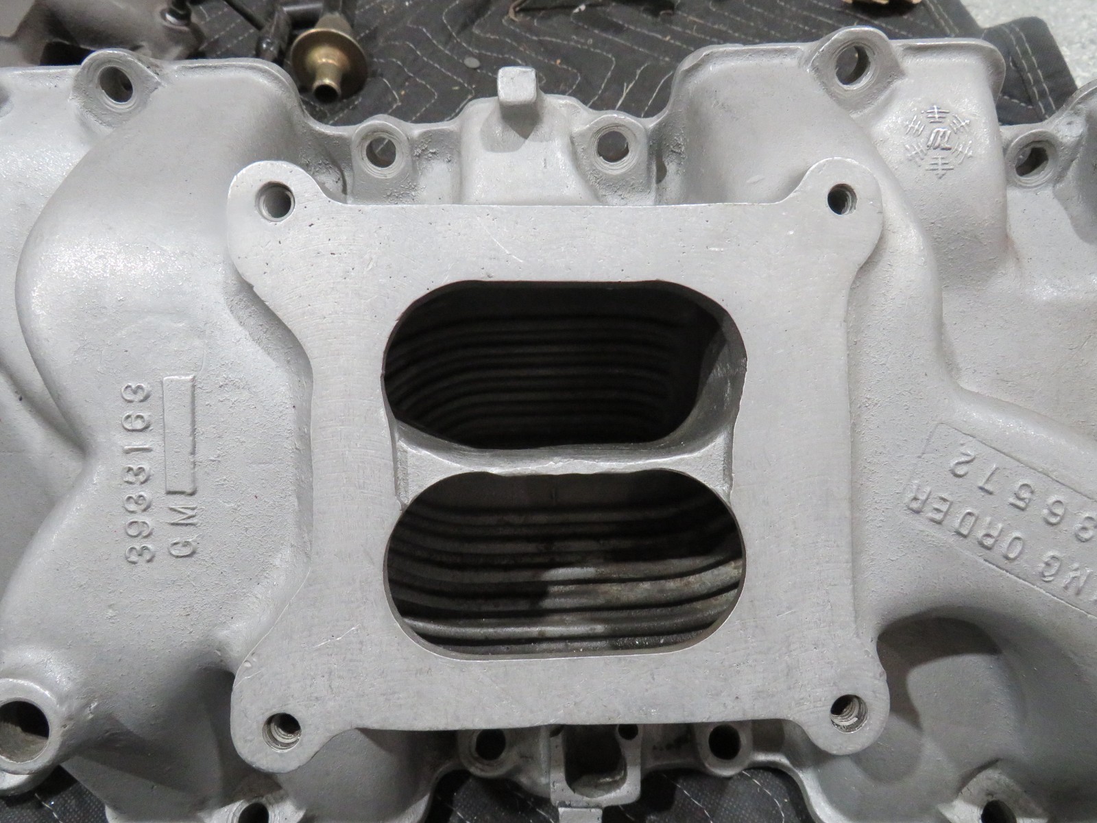 68 69 GM Alum Rect Port Intake Manifold #3933163–L78/396-L72/427-Prof Restored!