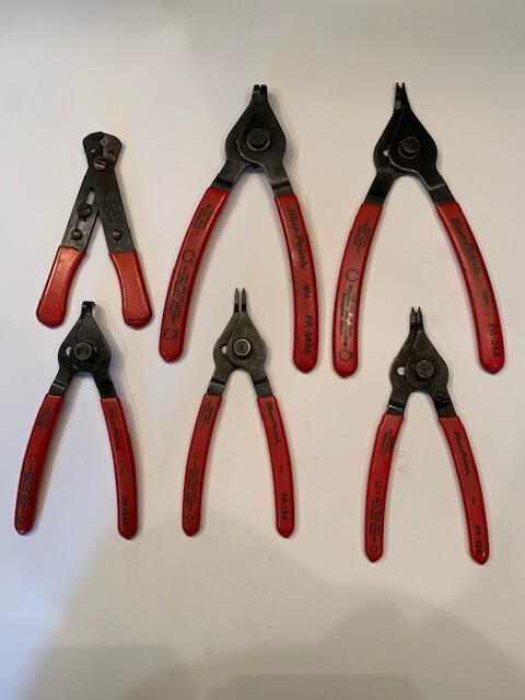 Blue Point Snap Ring, Stripper 6 Piece Pr34a, Pr32a, Pr12a, Pr129a, Pr349a PWC13