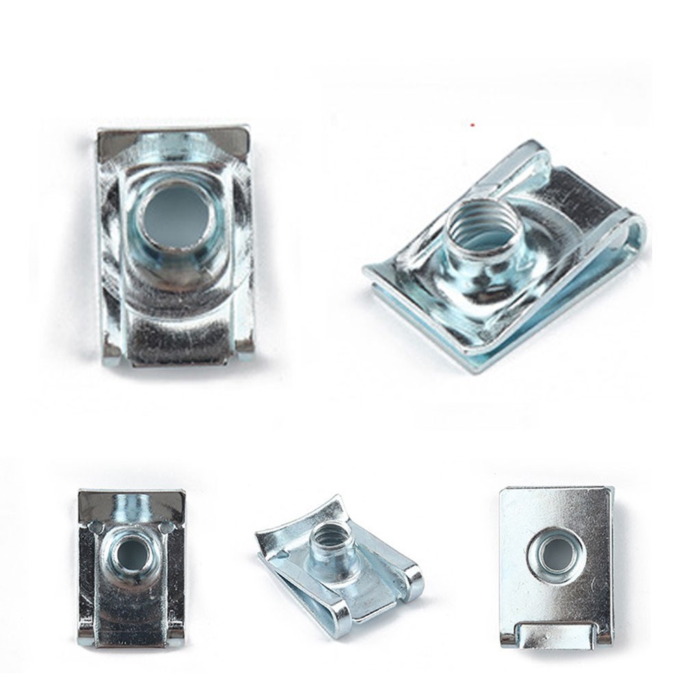 Car Clip Nuts M6 10PCS 304 Stainless Steel 65 Manganese Steel Speed Clips