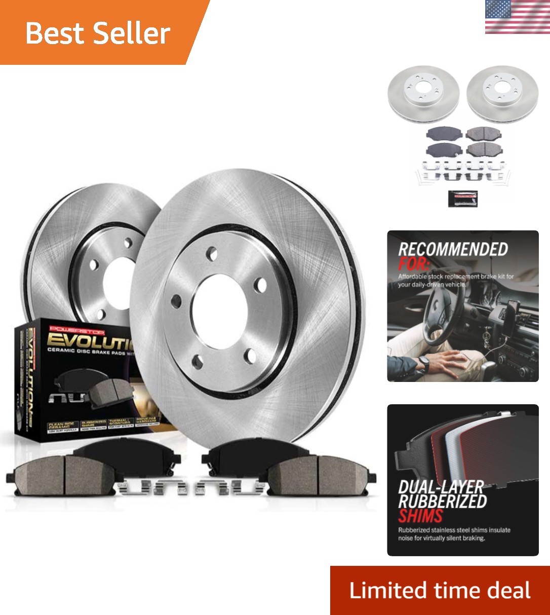 All-in-One Brake Replacement Kit for Acura & Honda – Z17 Pads & Rotors Included