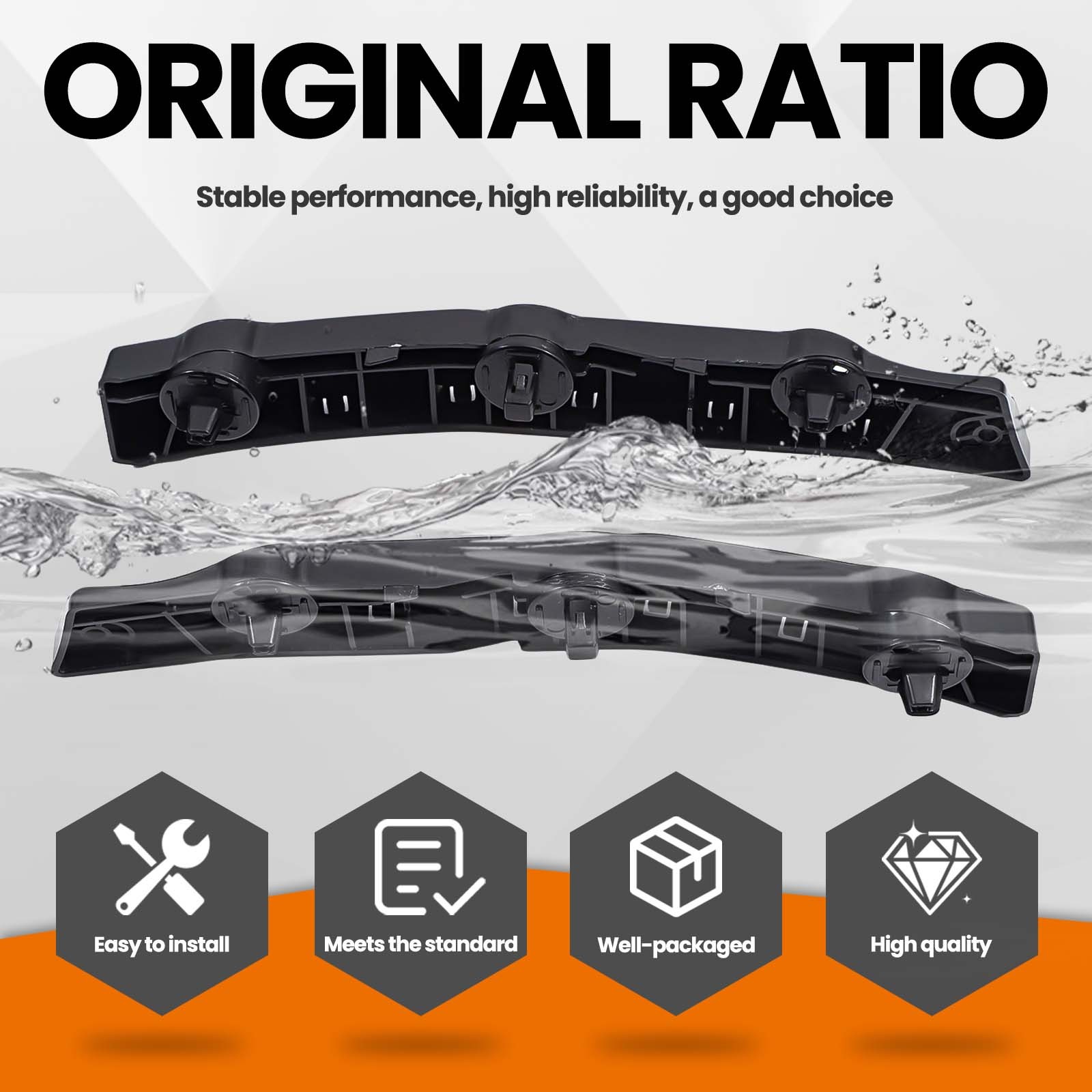 Front Bumper Brackets Support Retainer Left&Right For Nissan Rogue 2014-2019 SUV