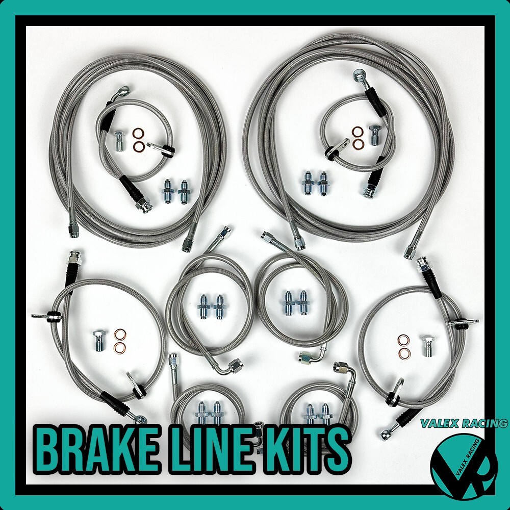 Stainless Gunmetal Complete Replacement Clutch Line For 09-14 Honda Fit /Jazz GE