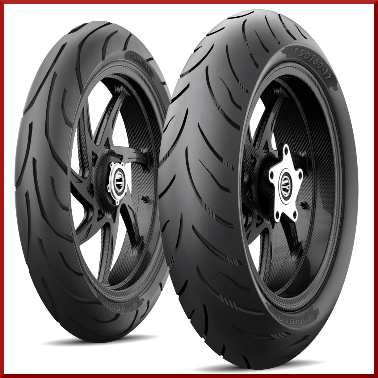 Roadmax 150/60-17 + 110/70-17 (75H) Motorcycle Tire SET (Front + Rear) NEW
