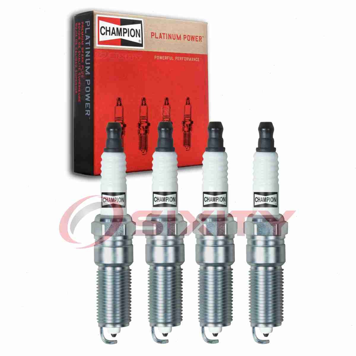 4 pc Champion Platinum Spark Plugs for 2006-2013 Mazda 3 2.0L 2.3L 2.5L L4 yh