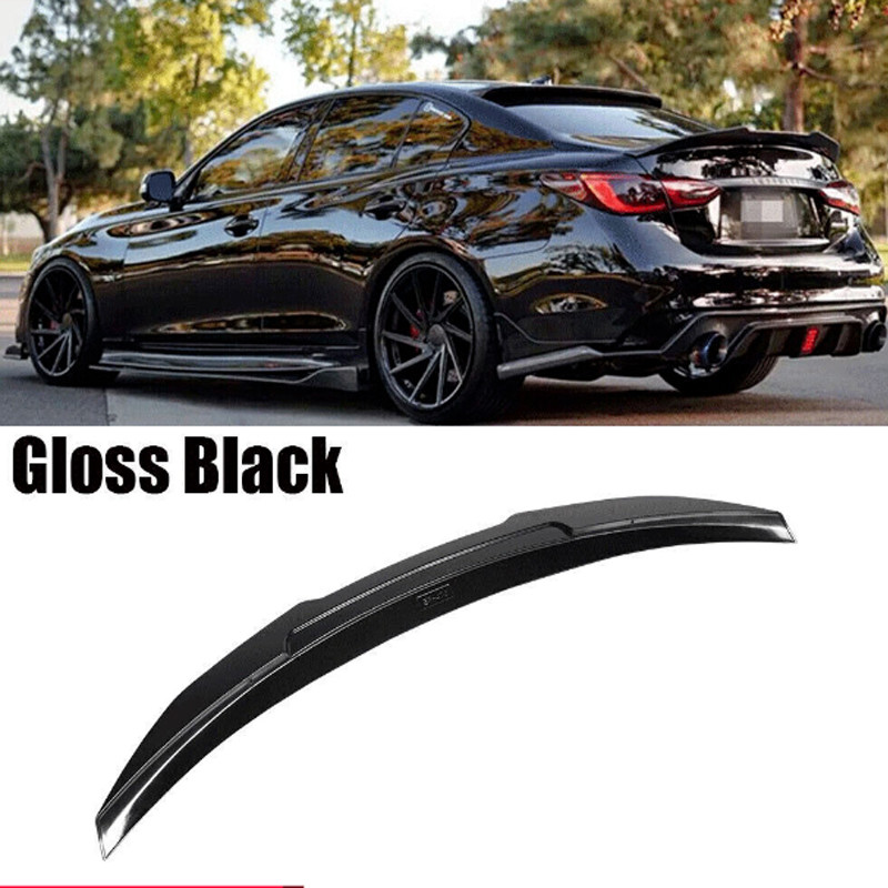 Trunk Spoiler Wing Glossy Black Spoiler for Infiniti Q50 2014 Rear Spoiler Q50