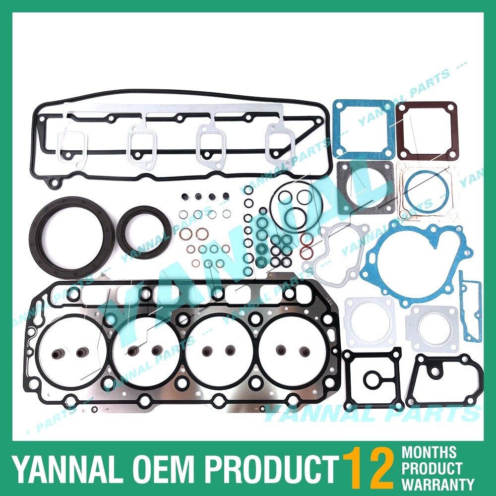 For Yanmar 4TNE106T 4D106T Full Repair Gasket Kit YM723900-92630 YM123900-01340
