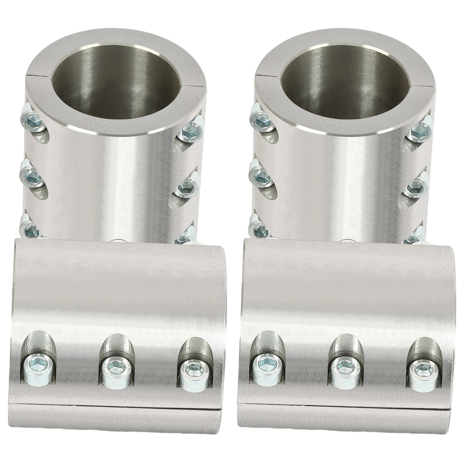 4 Steel tube clamps weldable bolt on 1.75″ 1 3/4″ roll cage mounts