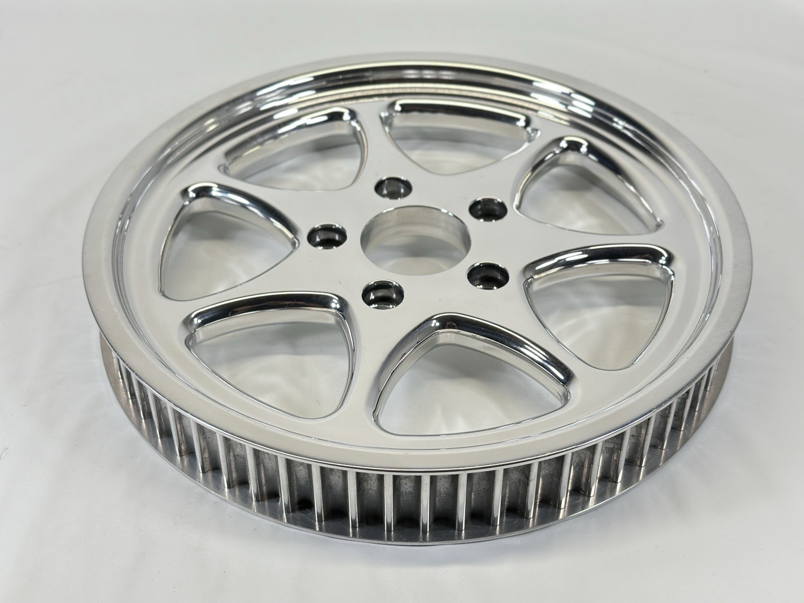 Arlen Ness Polished Smooth7 65t 1.5in Rear Belt Drive Pulley Pre-2000 Harley NOS