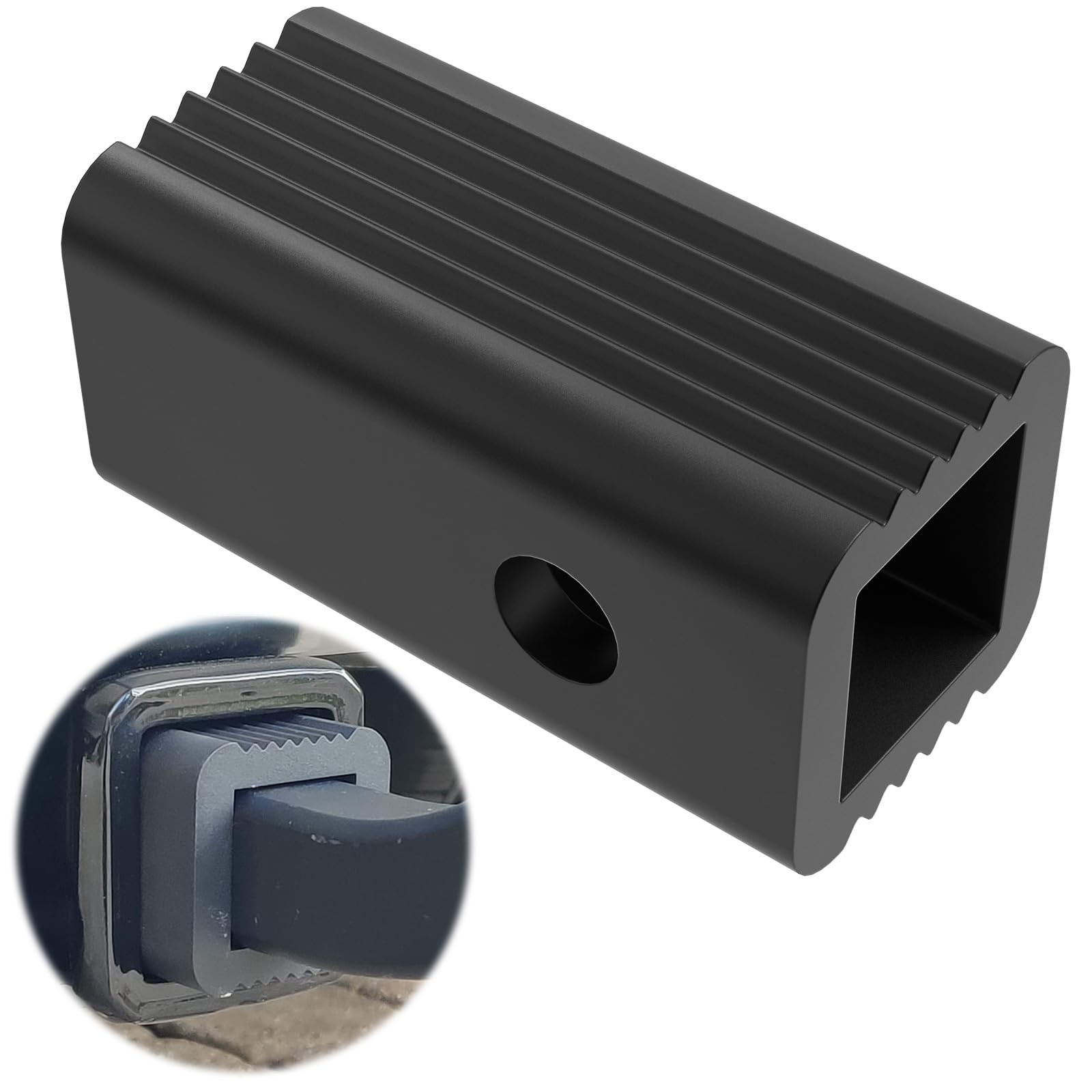 2 inches to 1-1/4 inches Hitch Receiver Adapter Insert Sleeve Mount Adapter ..