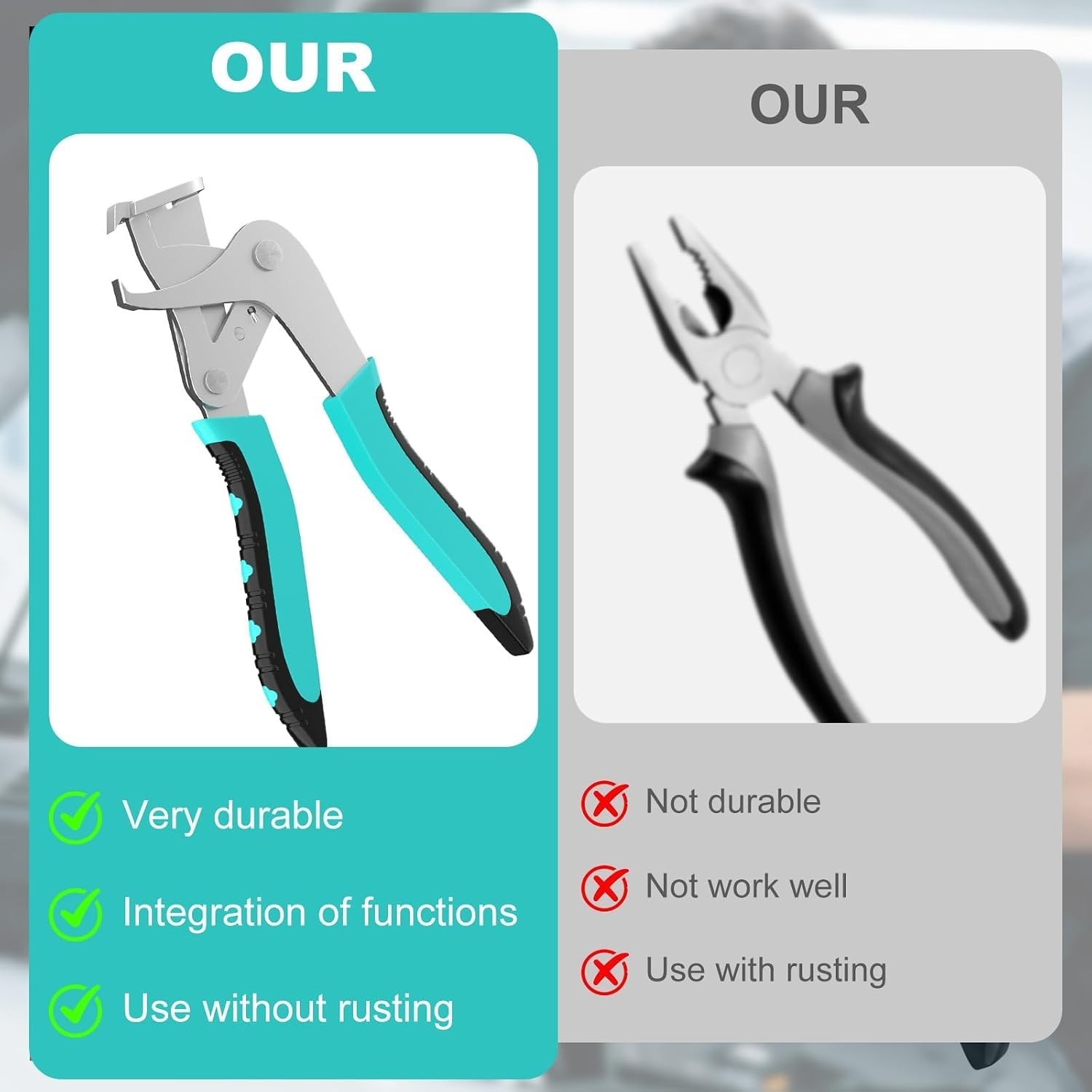 Car Clip Pliers, Spring-Loaded Panel Clip Removal Pliers Tool, Professional Auto