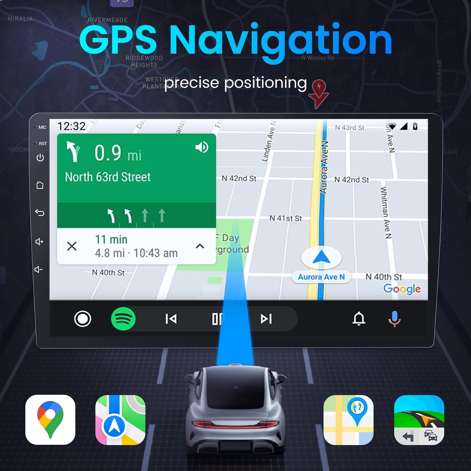 Car Radio Stereo Carplay For Toyota Camry 4+64G 10in Stereo Carplay