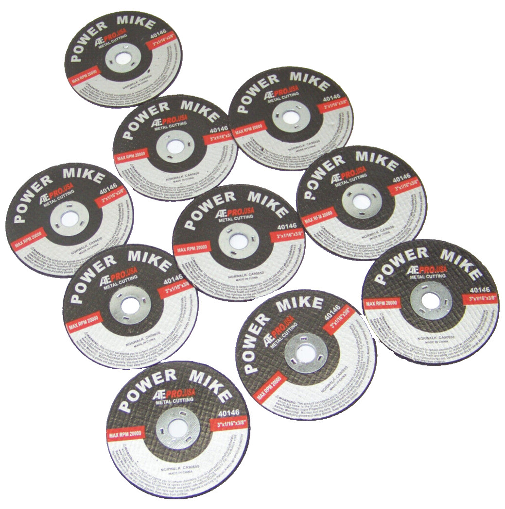 10 pc 3″ x 1/16 x 3/8″ Metal Cut Off Wheel Cutting Metal 20000 RPM Cut Off Tool