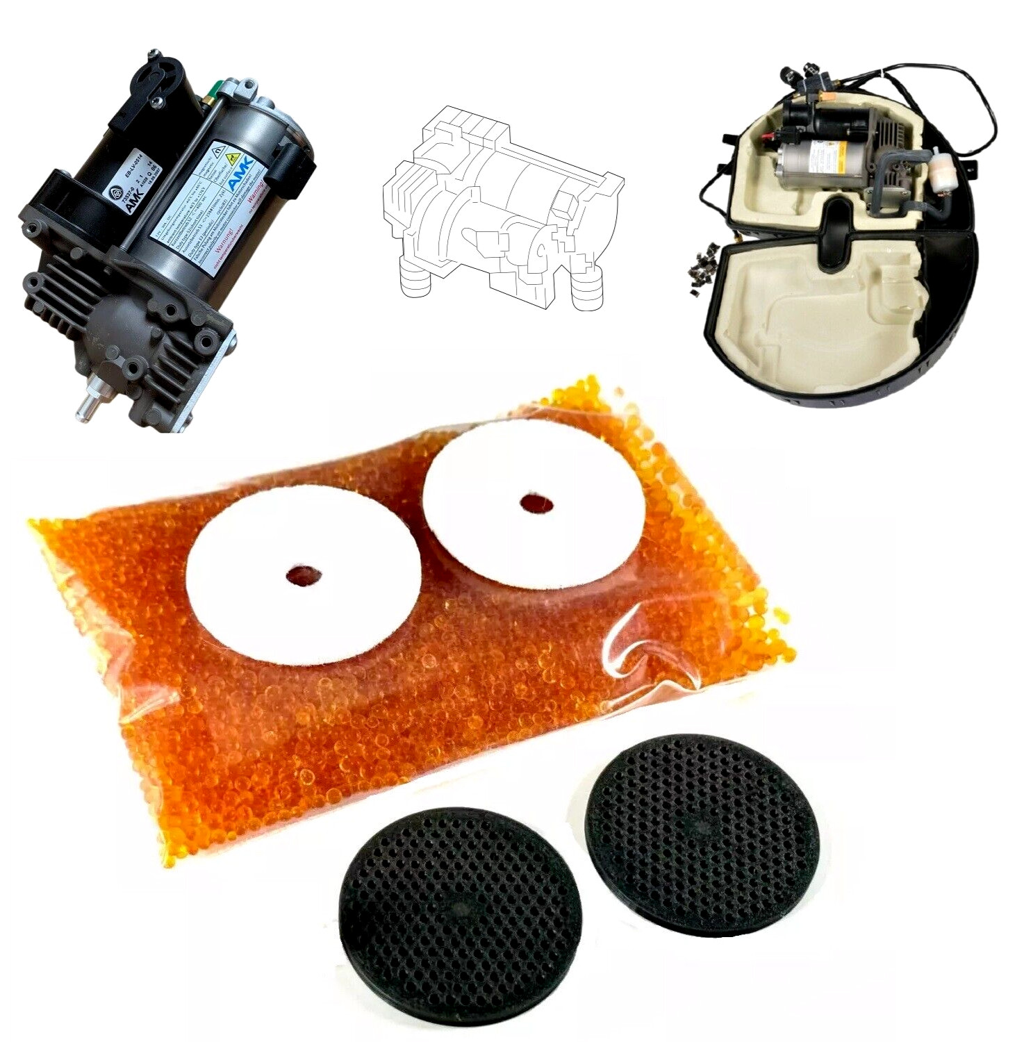 LR RANGE ROVER L405 2013-2022 AMK AIR SUSPENSION COMPRESSOR AIR DRYER FILTER KIT