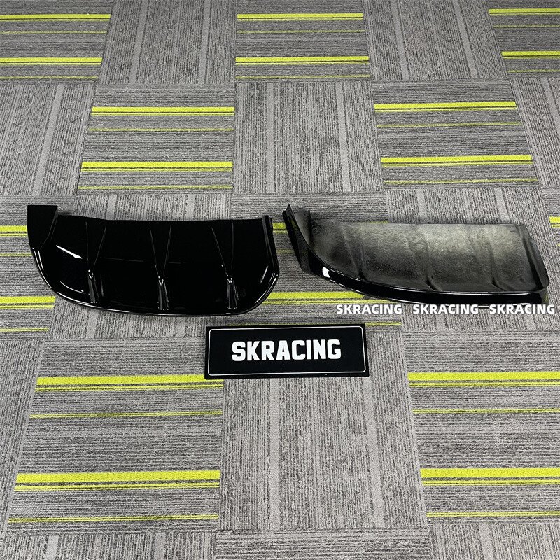 Fits For Ford Mustang Mach-E 2021-24 Black Rear Bumper Diffuser Lip Spoiler Kit