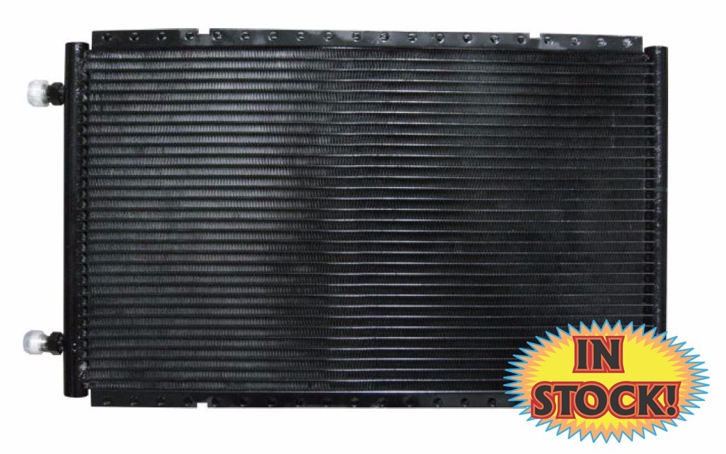 Vintage Air 03701-OVA – Superflow Condenser with Brackets – 12″x 20″x .83″