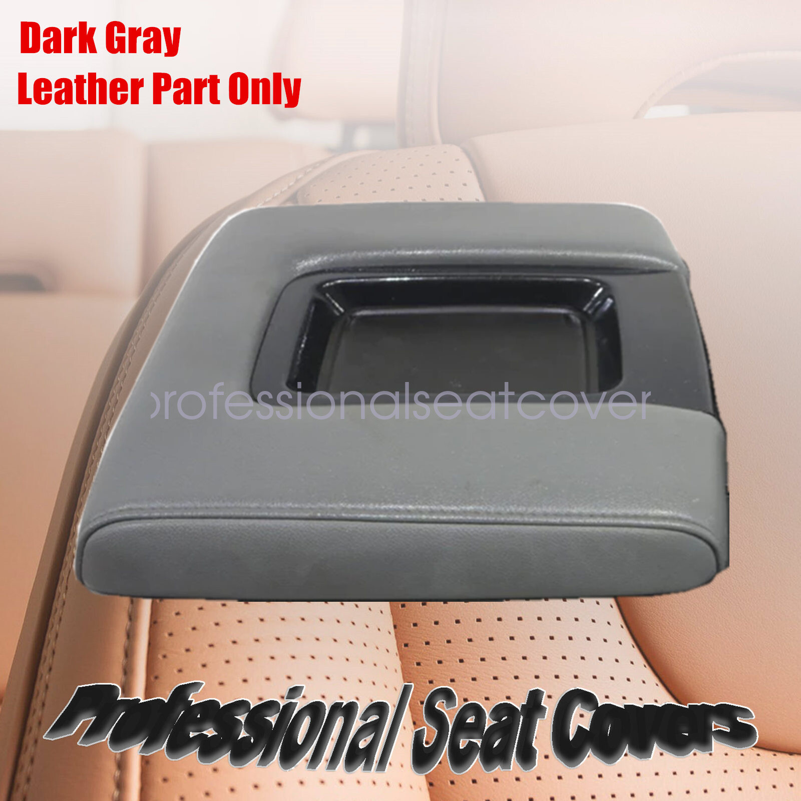 Fits 14-18 Chevy Silverado GMC Sierra Console Armrest Lid Replacement Cover Gray