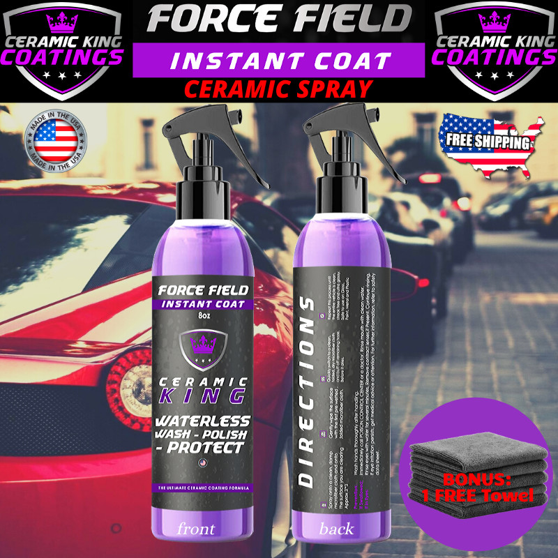 FORCE FIELD NANO CERAMIC CAR COATING SPRAY PRO PAINT SEALANT CAR POLISH WAX