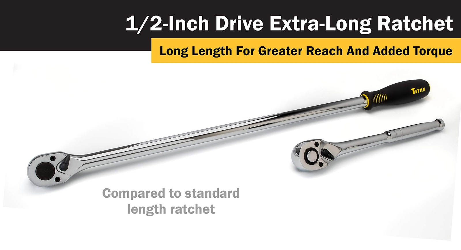 Titan Tools 1/2in Dr. 24in Extra-Long Ratchet (11306)