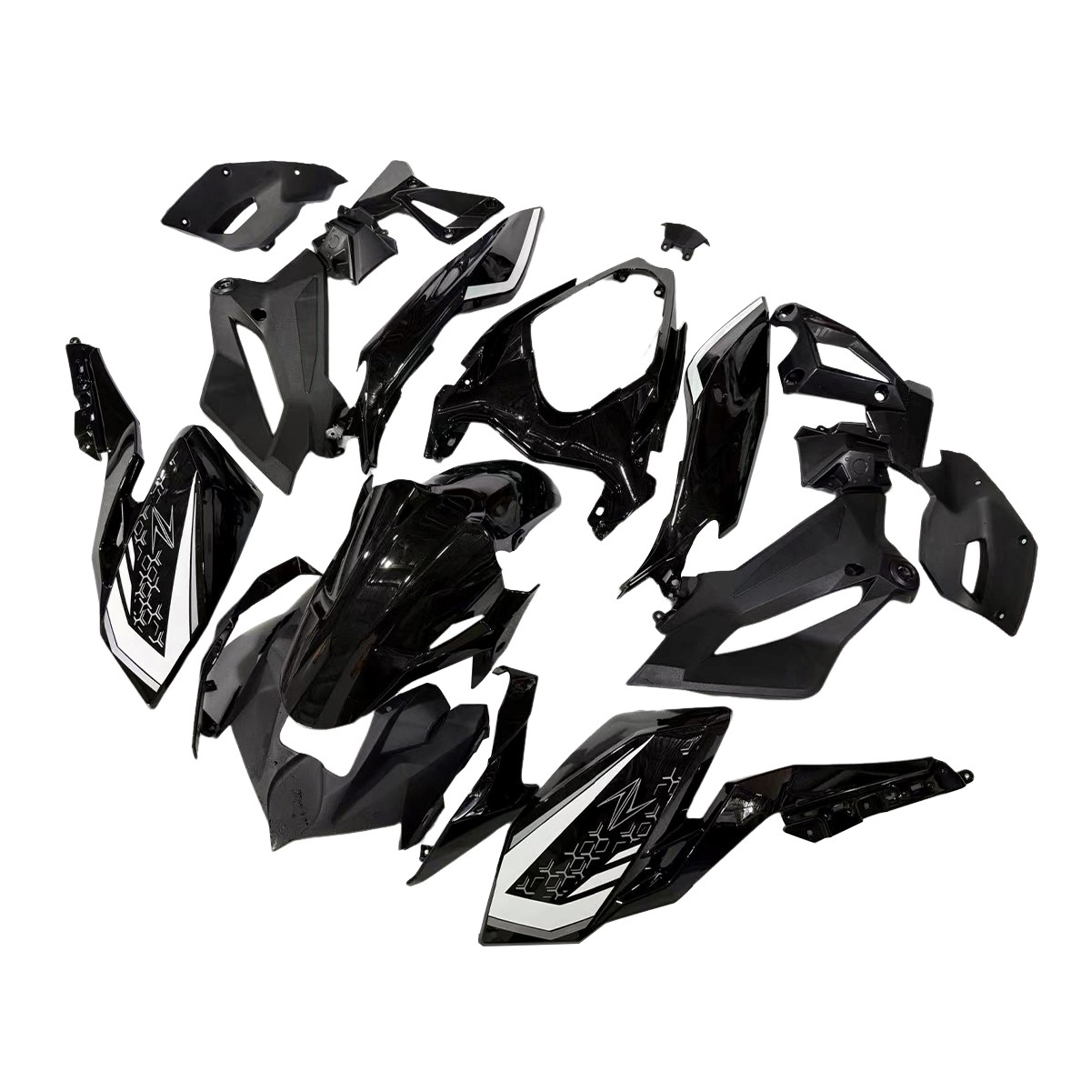 Black Injection Fairings for Kawasaki Ninja Z400 2018 2019 2020 Plastic Bodywork