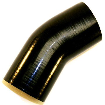 2.5″ (64mm) Silicone 30 degree bend elbow black intake piping 2 1/2″