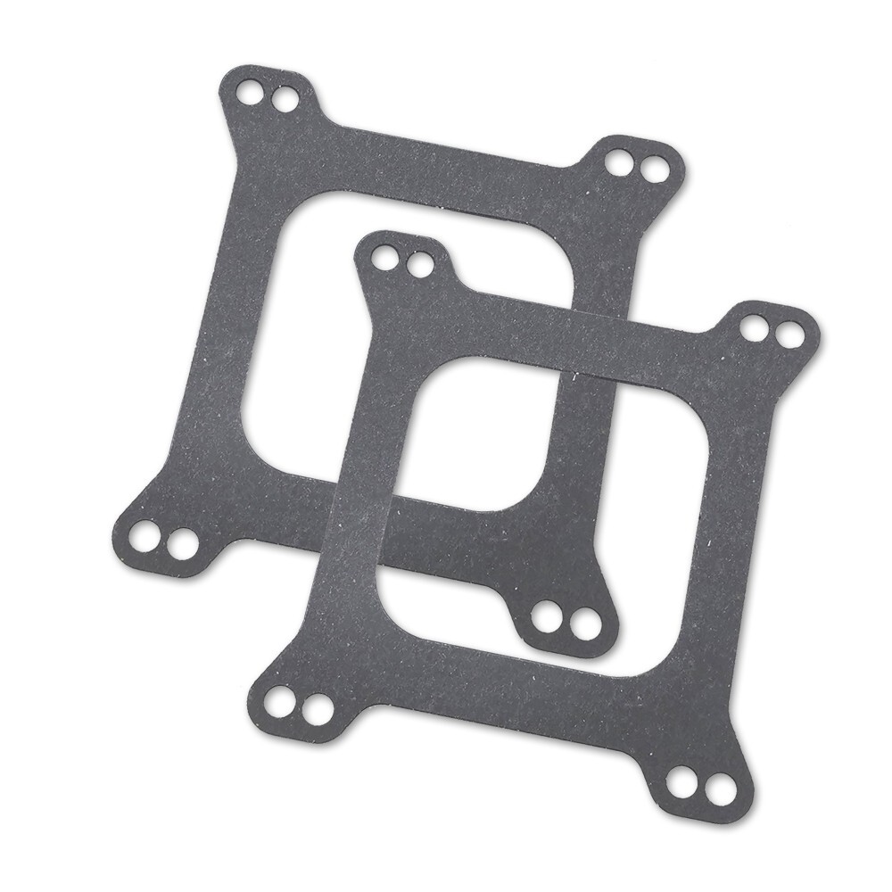 Pair Holley Edelbrock Carb Base Flange Gasket Open Carburetor 4 Barrel 4150 4160
