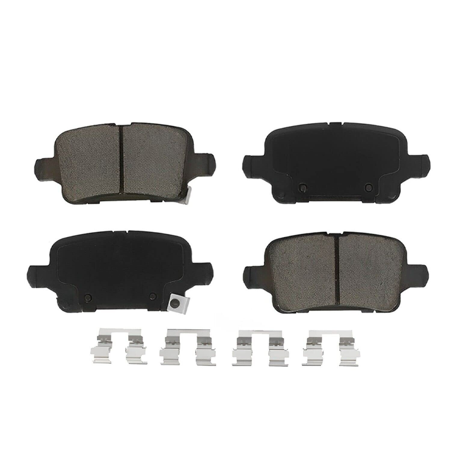 Front & Rear Ceramic Brake Pads w/Hardware for 2016 2017 2018-2020 Chevy Malibu