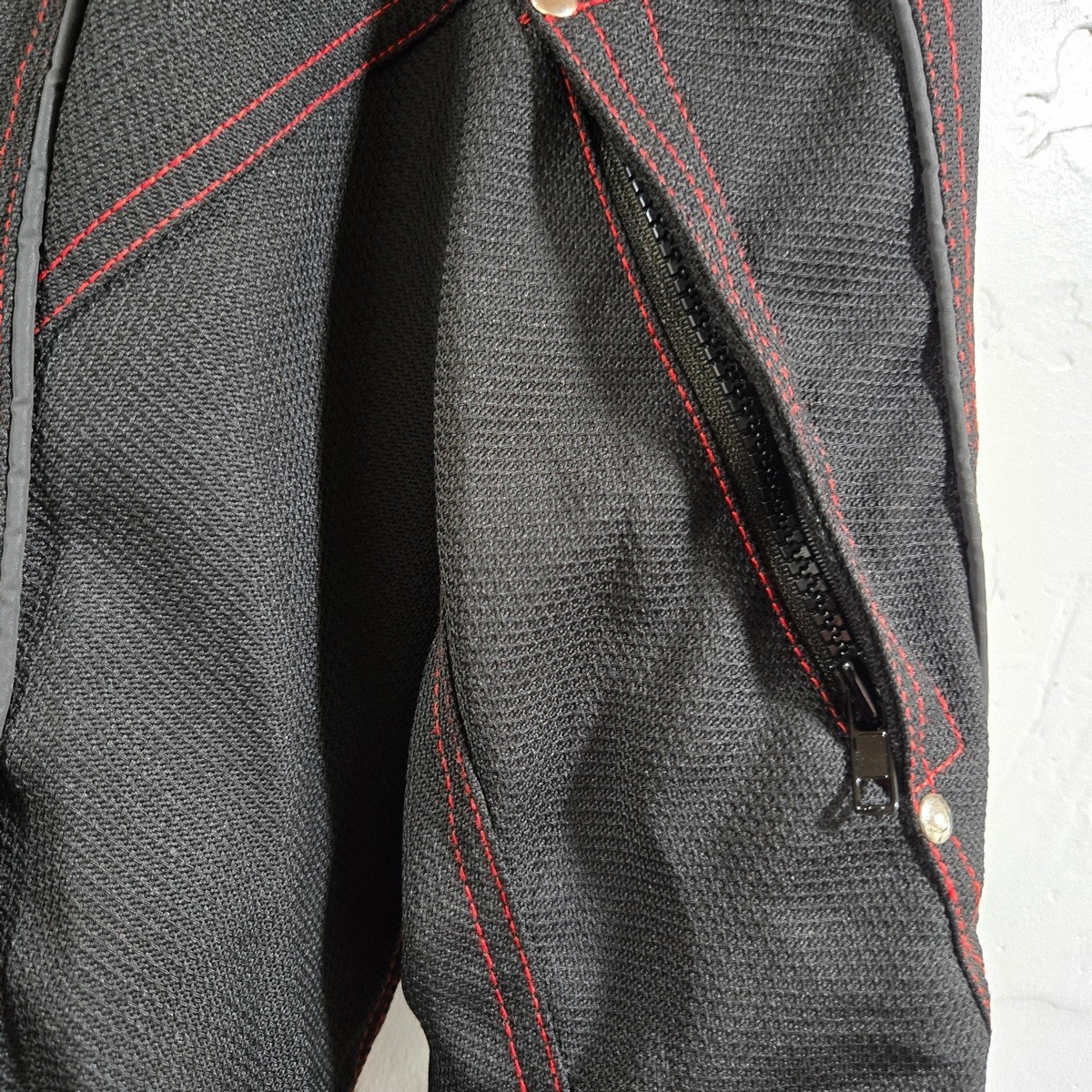 Revolution Gear Black Red Rose Embroidered Women’s Lined Riding Jacket Size M