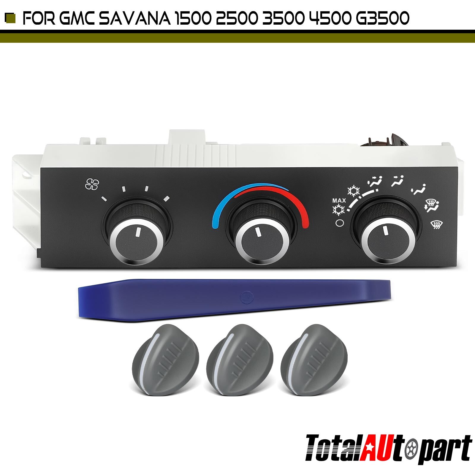 A/C Climate Control Module for GMC Savana 1500 2500 3500 4500 G3500 Front Side