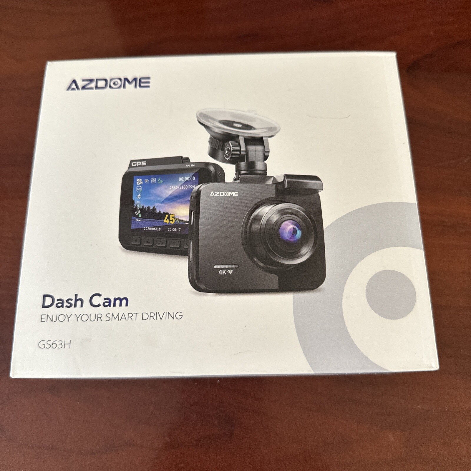 AZDOME GS63H Dash Cam Dual Lens 4K UHD Recording Car Camera DVR with GPS Wifi