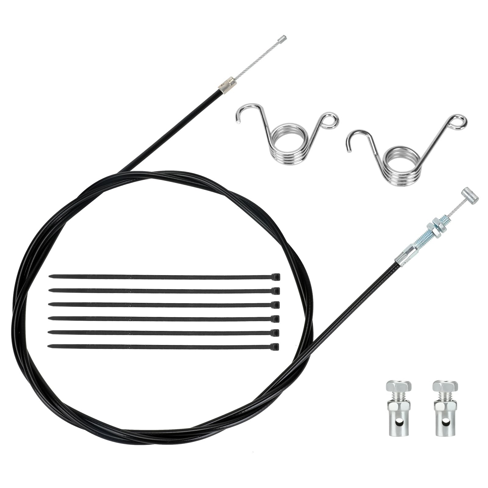 HIAORS 75 inch Universal Straight Throttle Cable Compatible 1 Pack, Black