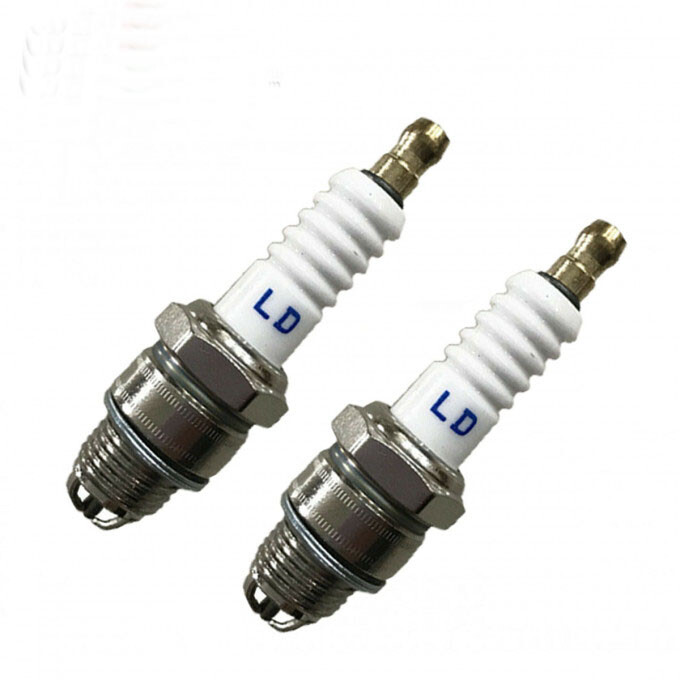 JZsports 2PCS High Performance 3 Prongs Spark Plug M4×1.25 Z4JC-2 Stroke 48/80cc