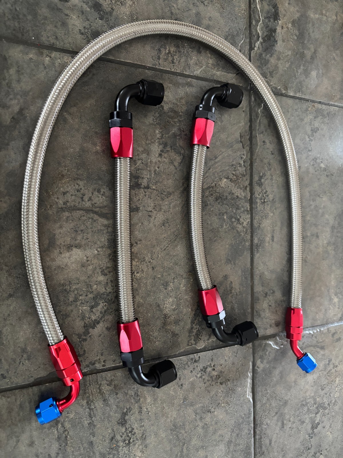 New 6AN 8AN 10AN Stainless Braided CPE Fuel Hose Oil Cooler Line with Fitting