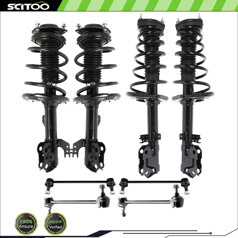 For 2012-2017 Toyota Camry Front Rear Struts Spring Sway Bars Suspension Kit