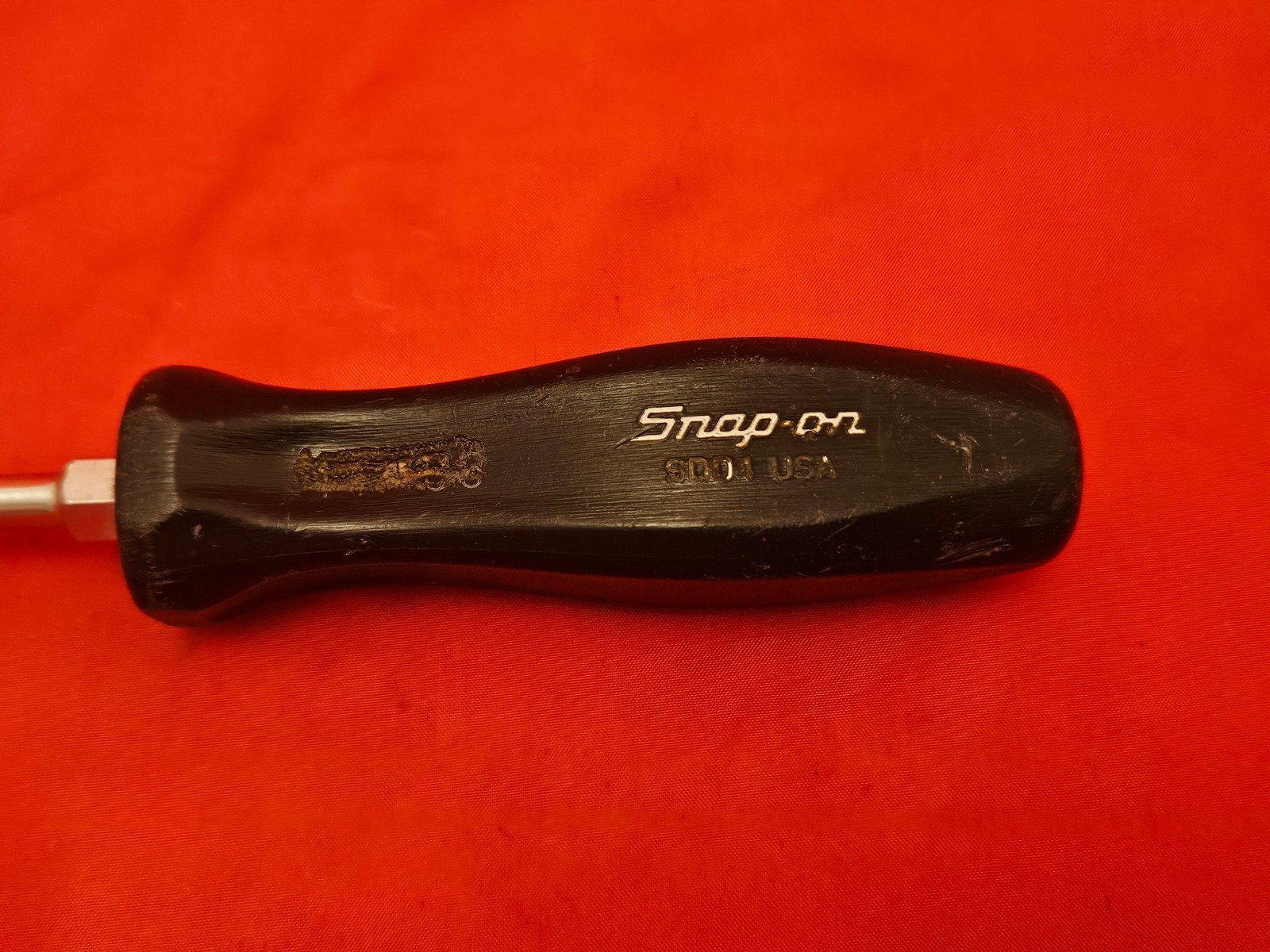 Snap-on SDD4 1/4″ Flat Slotted Head Screwdriver Black Hard Handle USA S5
