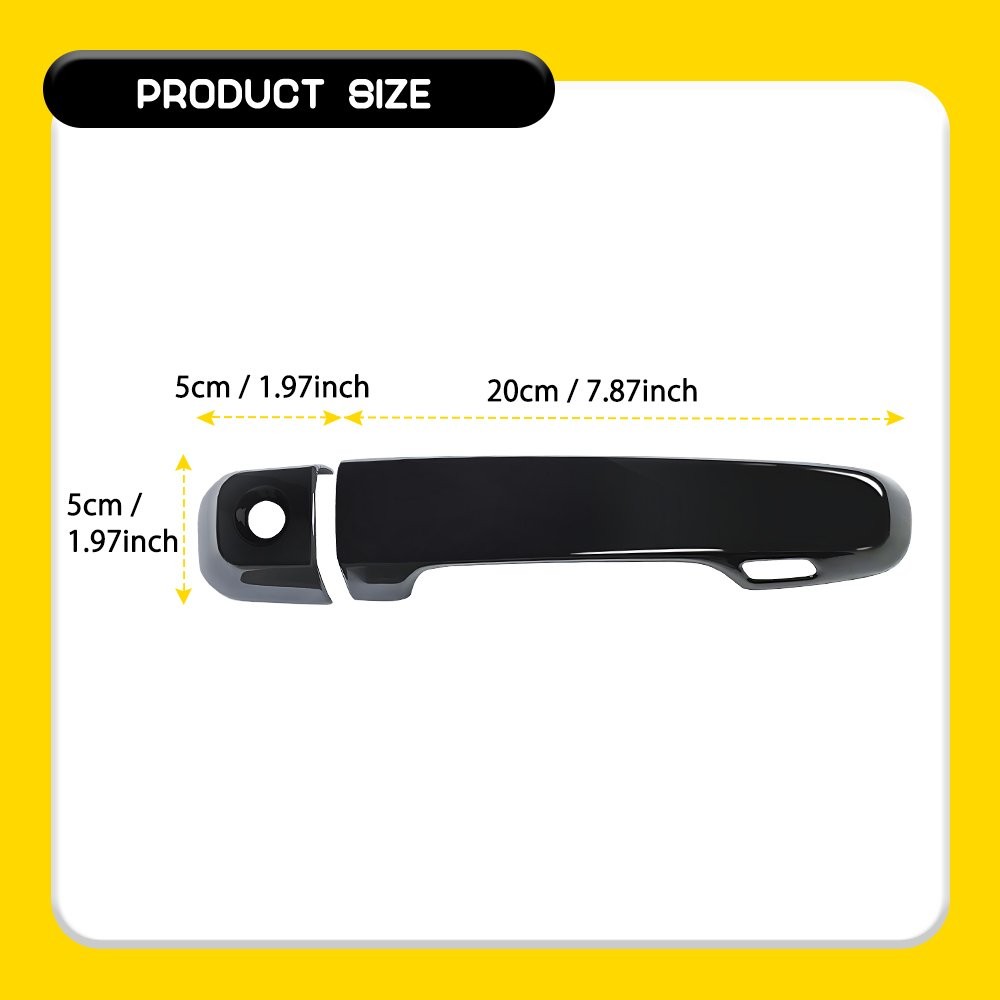 For Lexus GX460 2010-2021 2022 Gloss Black Exterior Door Handle Covers 4PCS Set