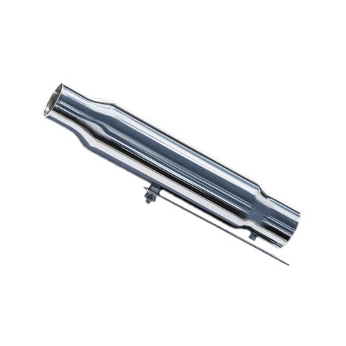 Voodoo Chrome Cafe 12in Shorty Muffler 1.5in 1.75in Inlet VC401