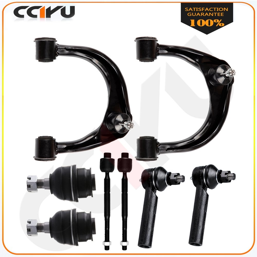 8pcs Front Control Arms & Ball Joints & Tie Rods For 2003-2009 Toyota Suspension