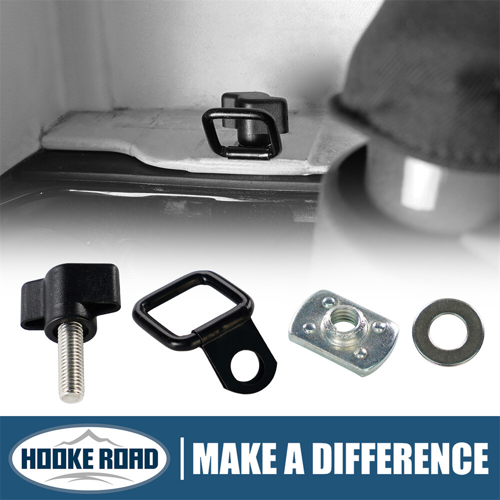 Hooke Road Fastener Thumb Screw and Nut Kit For 1987-2018 Jeep Wrangler YJ TJ JK