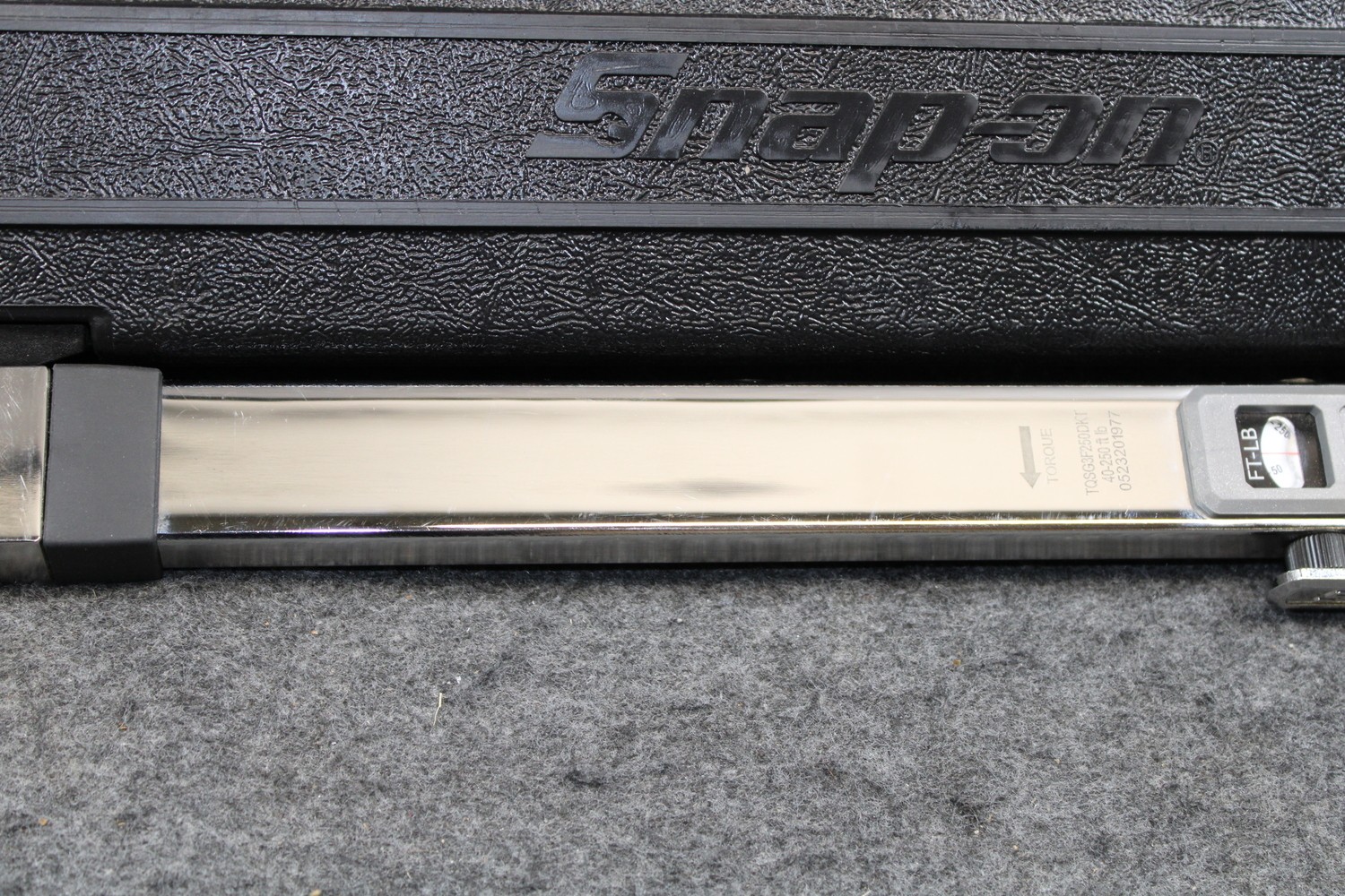 Snap On TQSG3F250DKT Flex Head Torque Wrench 40-250Ft/LB w/Case (470504)